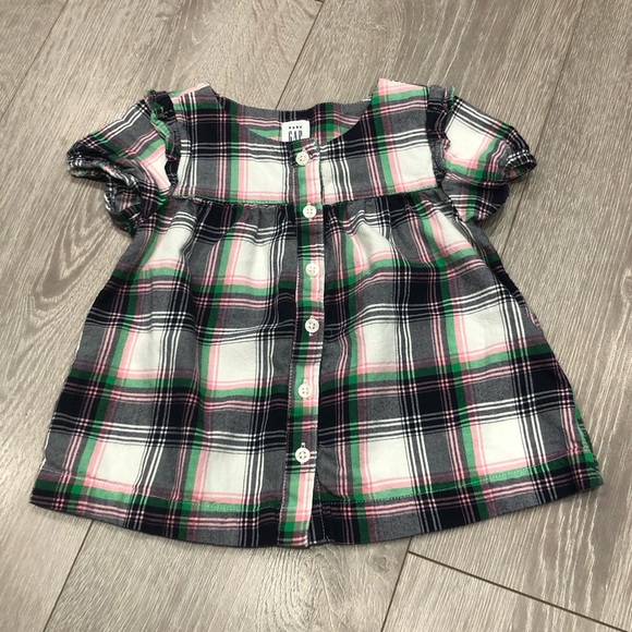 Baby gap plaid top - Picture 1 of 3